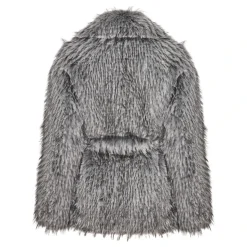 Faux Fur Mantel