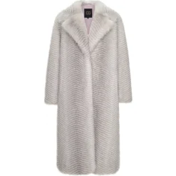 Faux Fur Mantel Natalie - Weiß