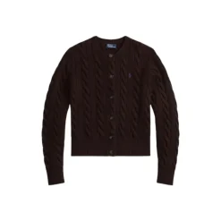 Feinstrick-Cardigan mit Zopfmuster