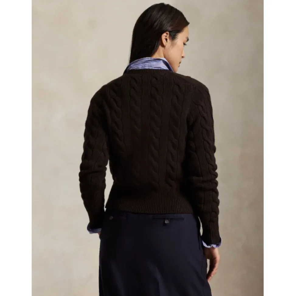 Feinstrick-Cardigan mit Zopfmuster