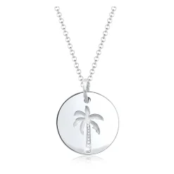 Filigrane Halskette mit Palmenanhänger
