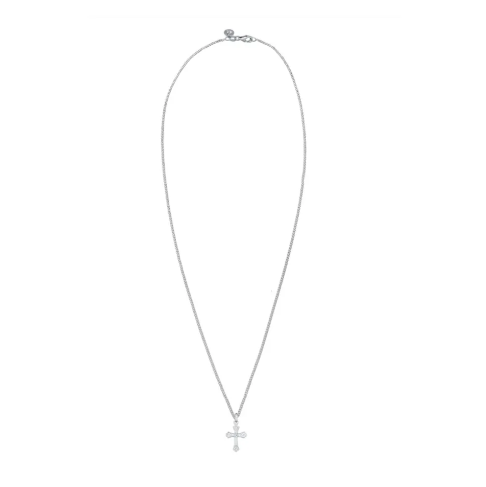 Filigree Cross Pendant Necklace