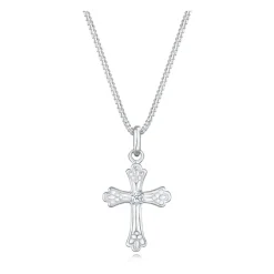 Filigree Cross Pendant Necklace