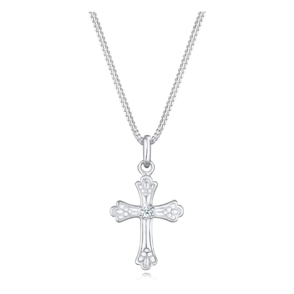 Filigree Cross Pendant Necklace
