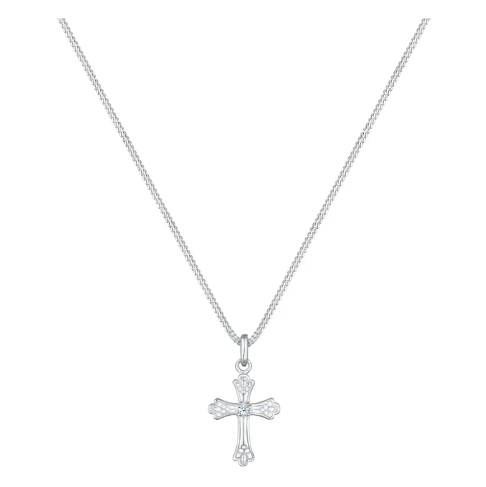 Filigree Cross Pendant Necklace