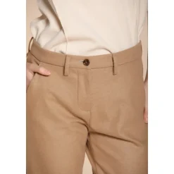Flanell Jersey Karotten-Passform Chino Hose
