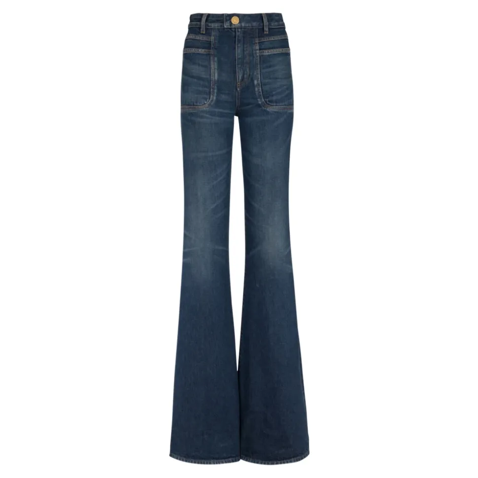 Flared Jeans aus Denim
