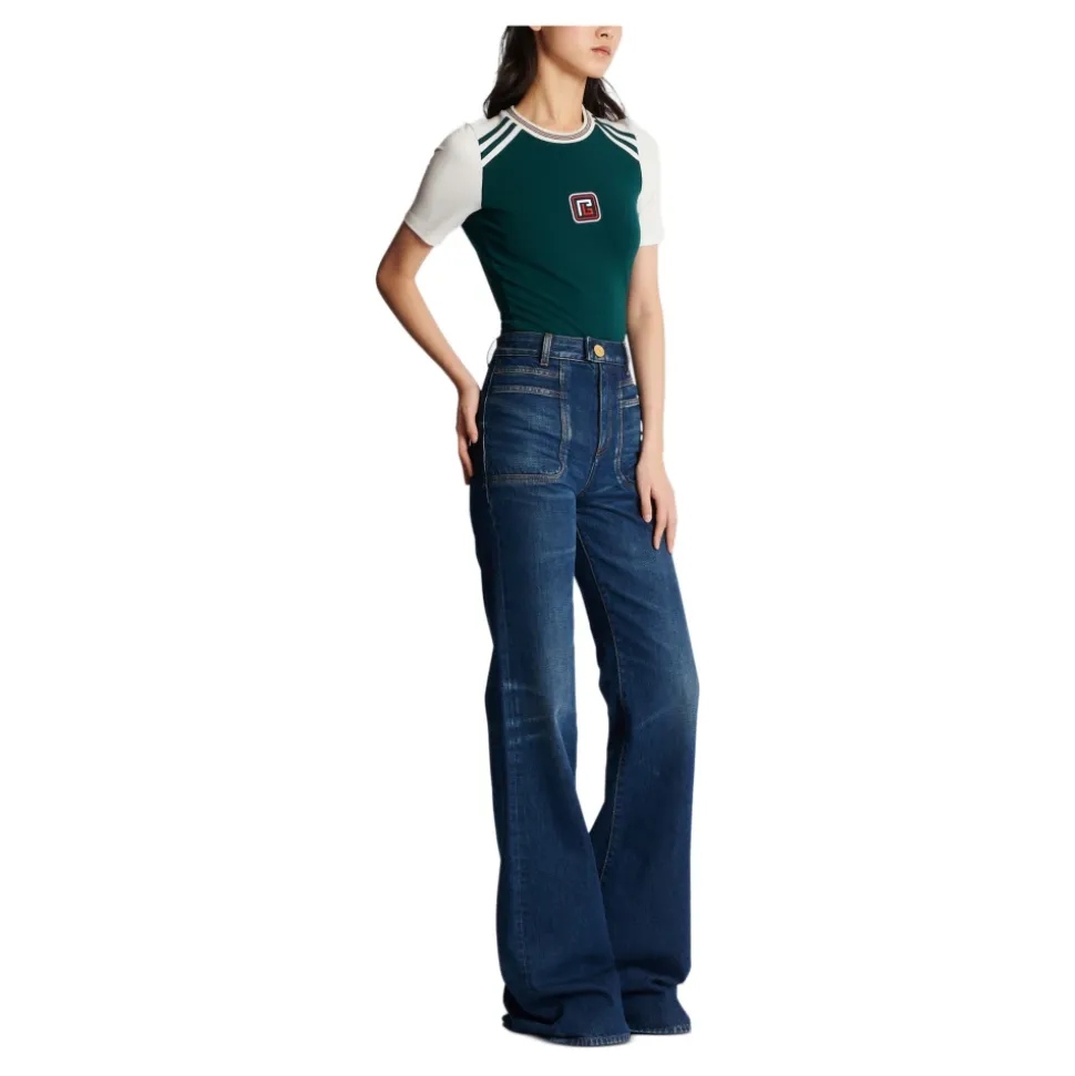 Flared Jeans aus Denim