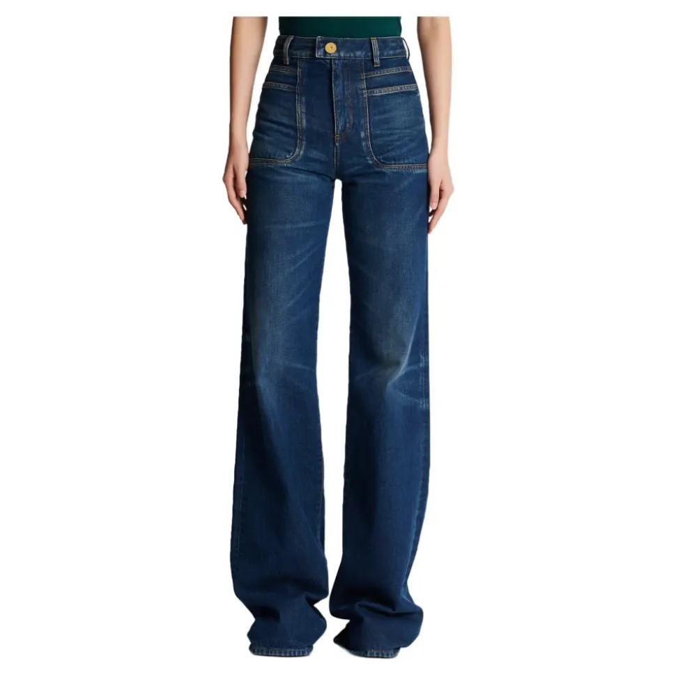 Flared Jeans aus Denim