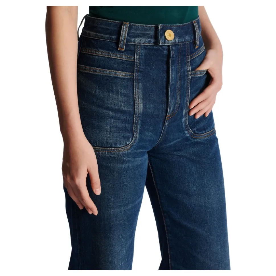 Flared Jeans aus Denim