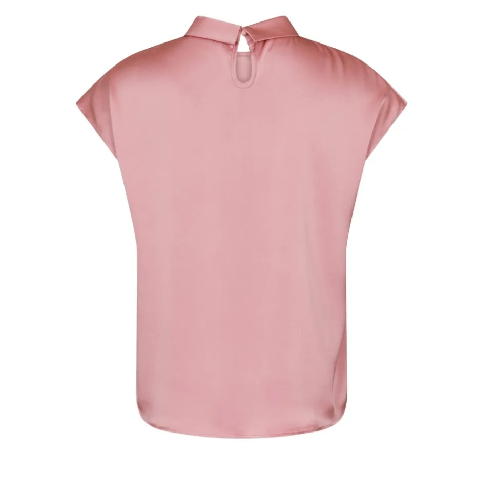 Fleur Drapy Satin Blouse