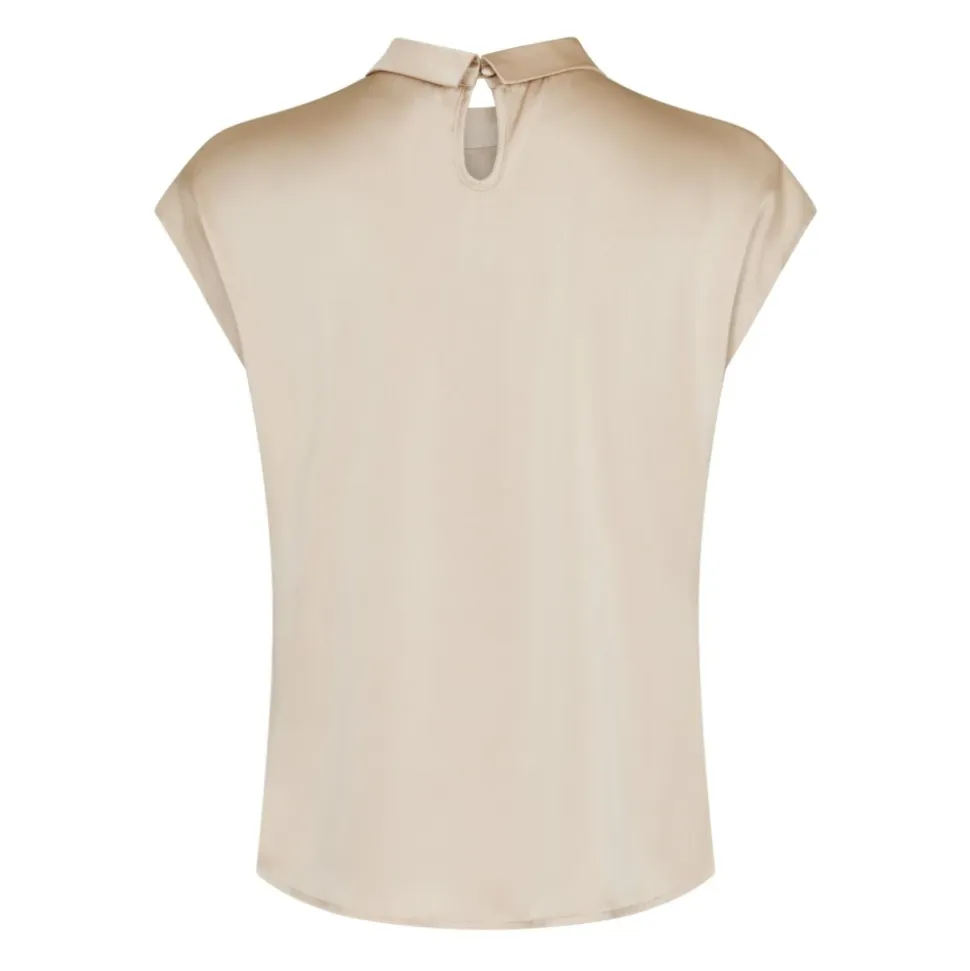 Fleur Drapy Satinbluse