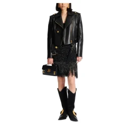 Fringed Lurex Tweed Rock