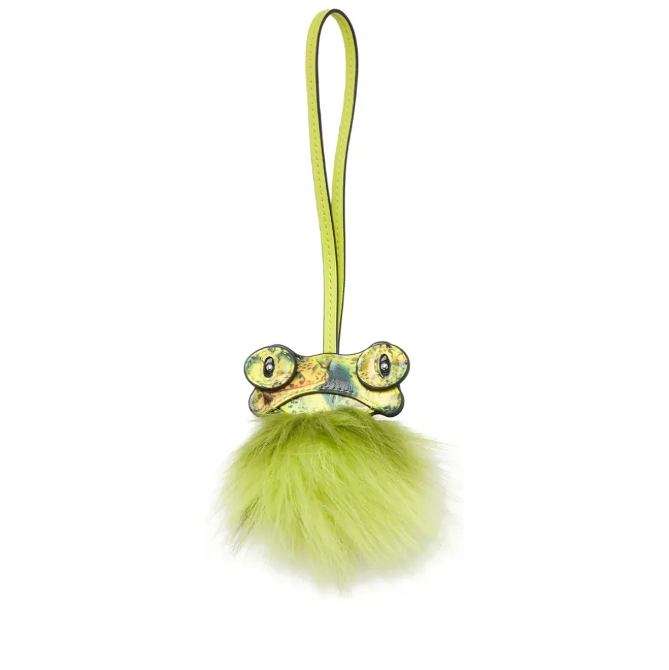 Frosch-Taschenanhänger mit flauschigem
