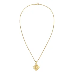Gedrehte Kordelkette mit Kreuz-Anhänger