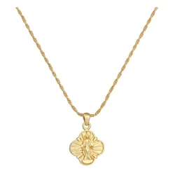 Gedrehte Kordelkette mit Kreuz-Anhänger