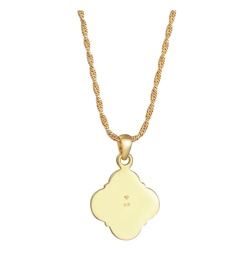 Gedrehte Kordelkette mit Kreuz-Anhänger