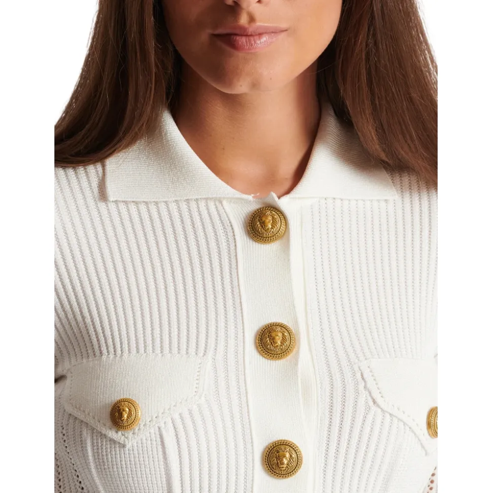 Geknöpfte Strickjacke