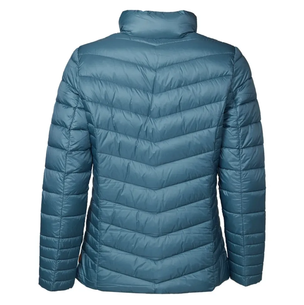 Gepolsterte Daunenjacke - Benzinblau