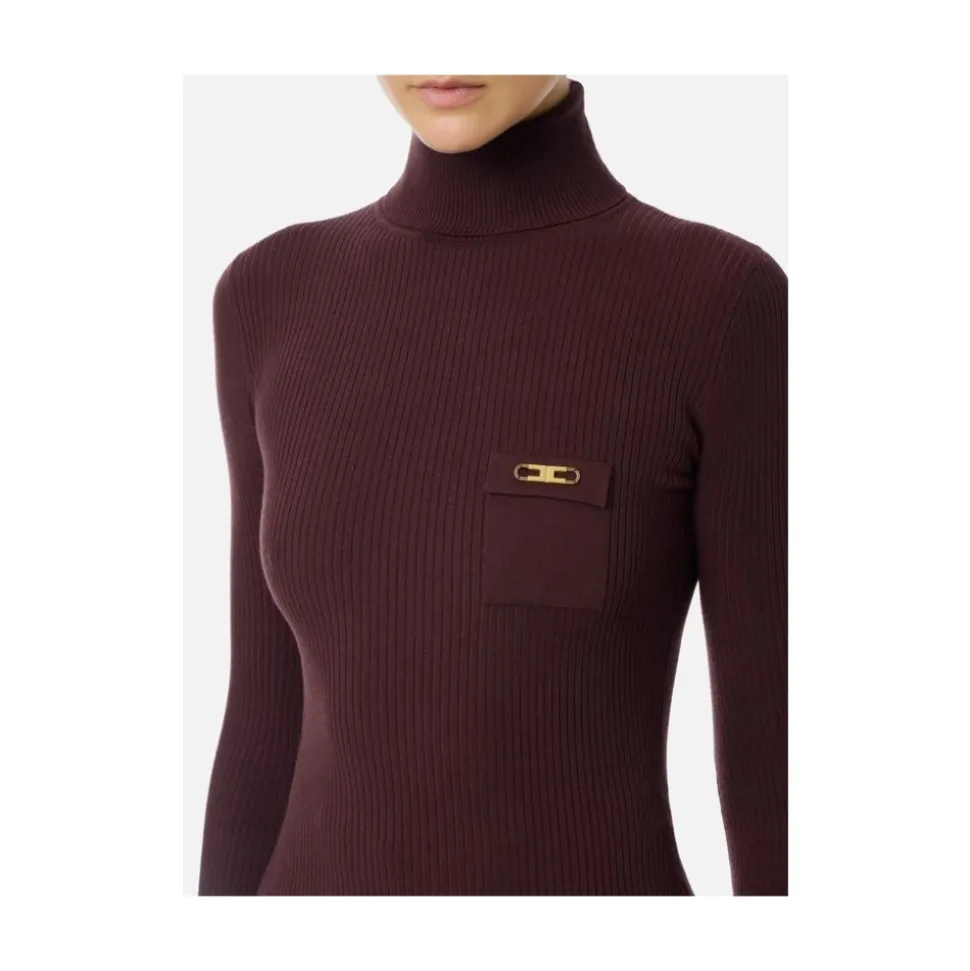 Gerippter Rollkragenpullover