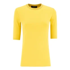 Geripptes Slim-Fit-T-Shirt aus Baumwolle