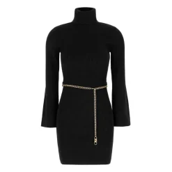 Geripptes Strickkleid