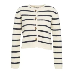 Gestreifter Cardigan Bianco AW25