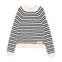 Gestreifter Pullover Blau AW25