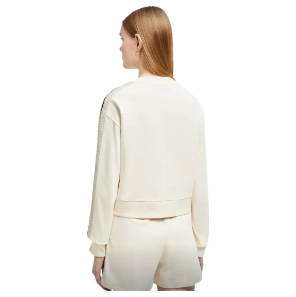 Gestreiftes Crochet Sweatshirt Set