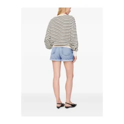 Gestreiftes Sweatshirt mit Rundhalsausschnitt
