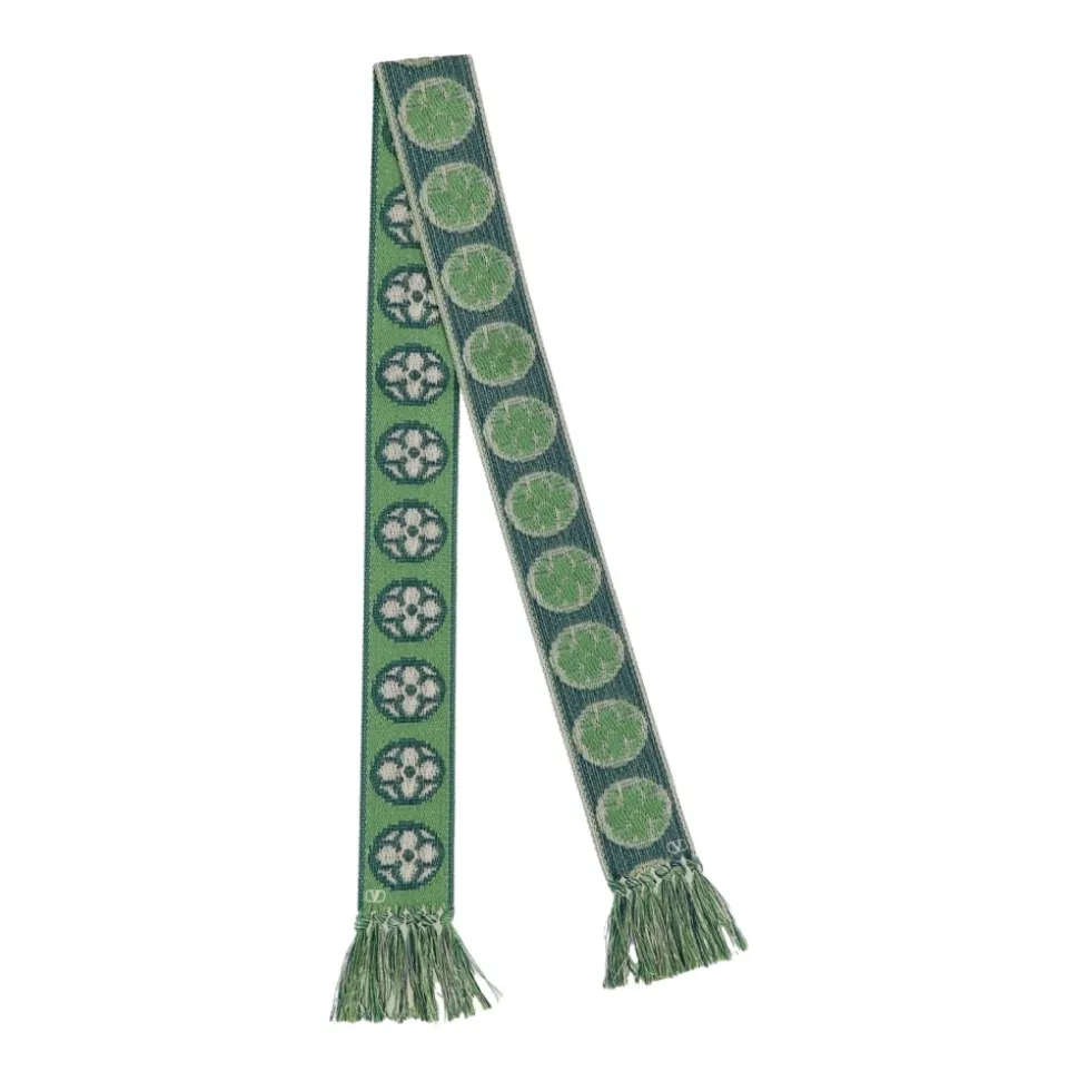 Gewebter Schal mit Blumenmuster