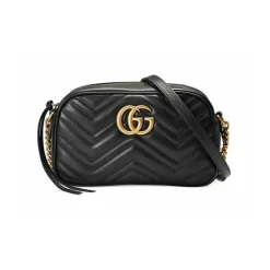 GG Marmont Small Matelassé Shoulder Tasche