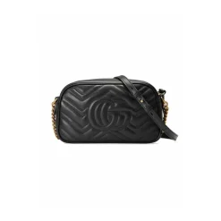 GG Marmont Small Matelassé Shoulder Tasche