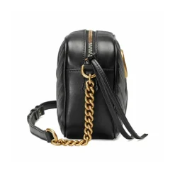 GG Marmont Small Matelassé Shoulder Tasche