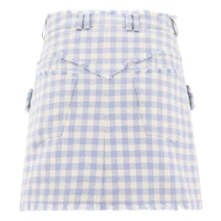 Gingham Tweed A-Line Rock