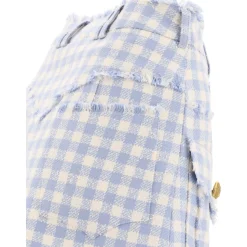 Gingham Tweed A-Line Rock