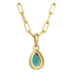 Gliederkette mit Tropfenanhänger