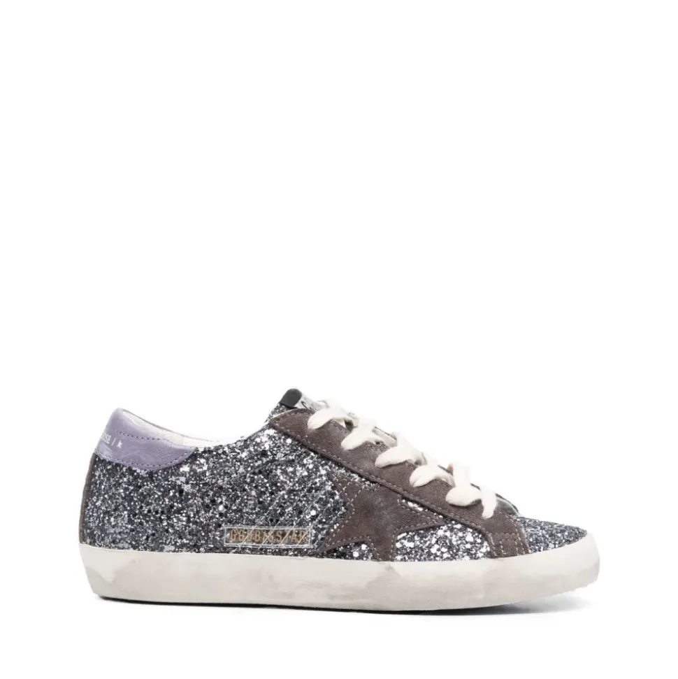 Glitzer Stern Patch Sneakers