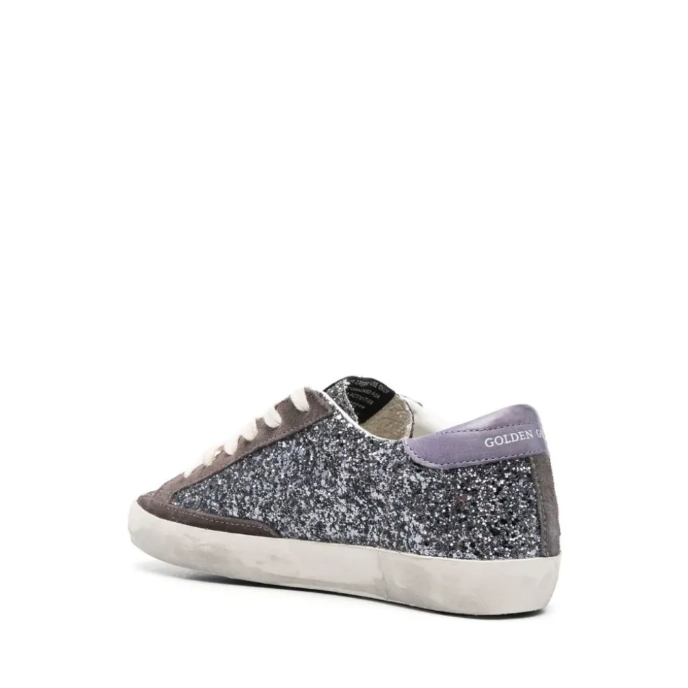 Glitzer Stern Patch Sneakers