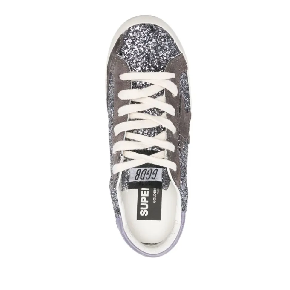 Glitzer Stern Patch Sneakers