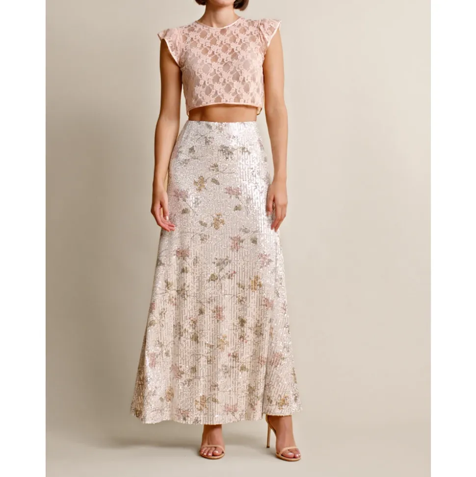 Glitzernder Maxi-Rock