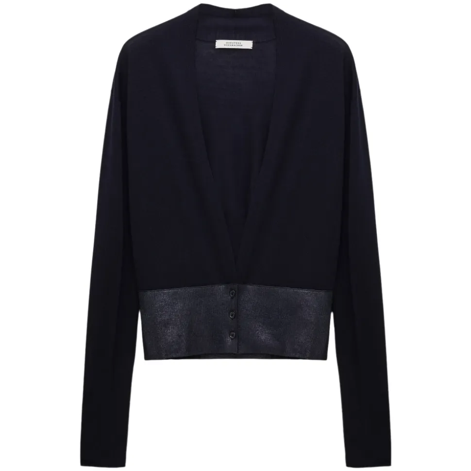 Glitzernder Merino Cardigan