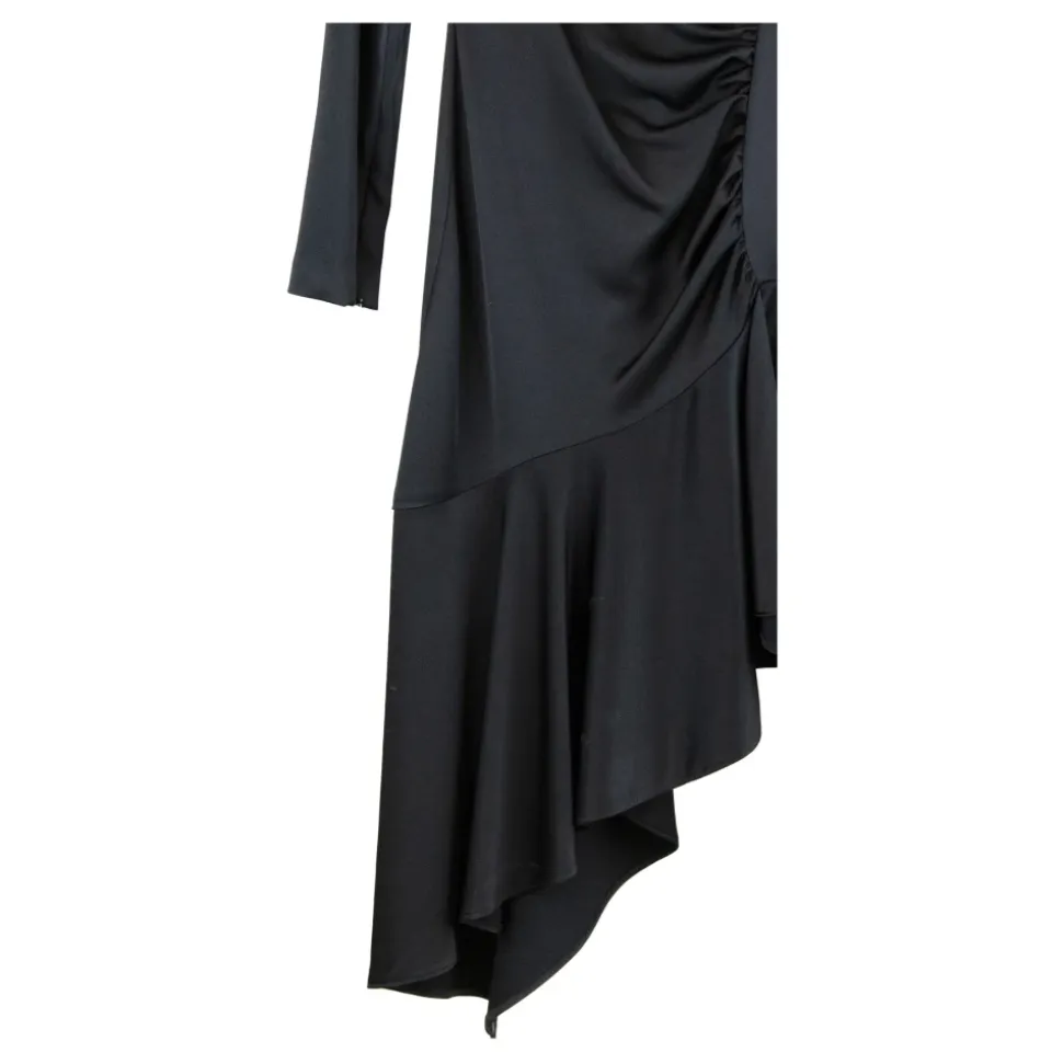 Goldketten-Kleid mit Reißverschluss