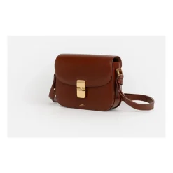 Grace Small Braune Taschen mit Gold-Hardware