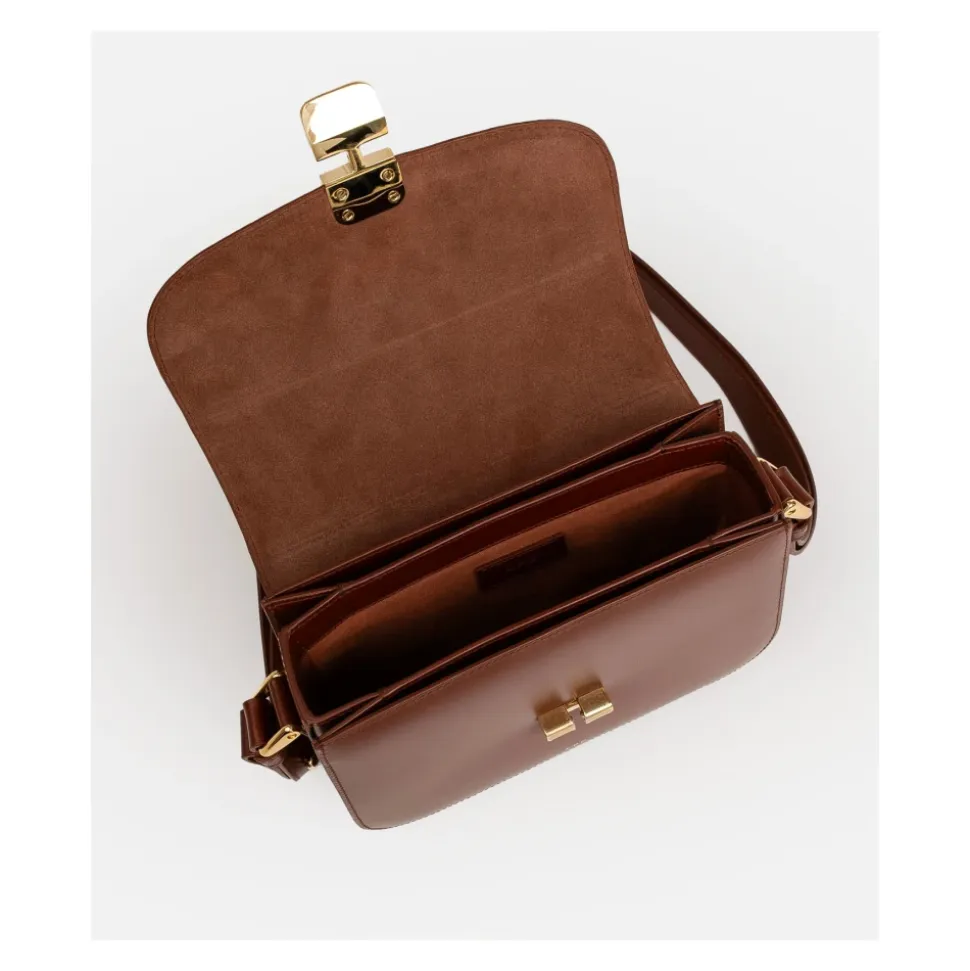 Grace Small Braune Taschen mit Gold-Hardware