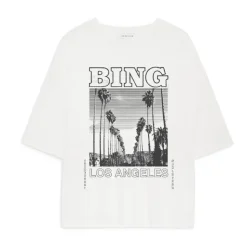Grafik Tee Louis Top Elfenbein