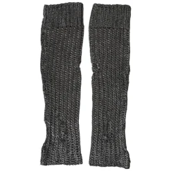 Graue fingerlose Ellenbogenlänge Handschuhe