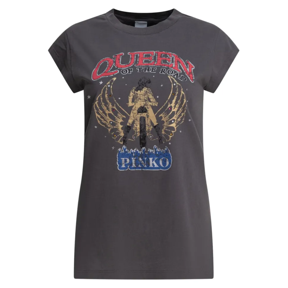 Graues T-Shirt für Frauen