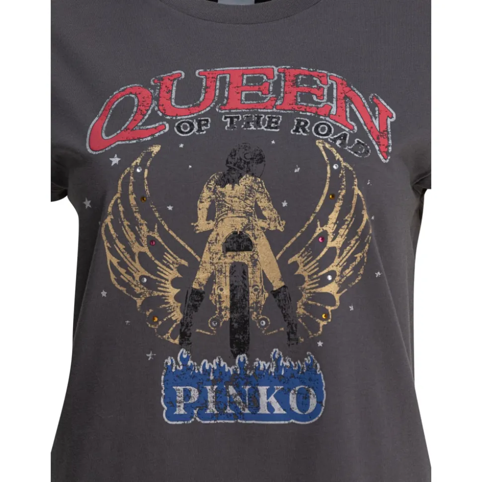 Graues T-Shirt für Frauen