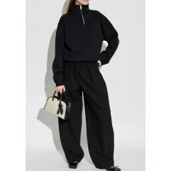 Half-zip Logo-patch Sweatshirt